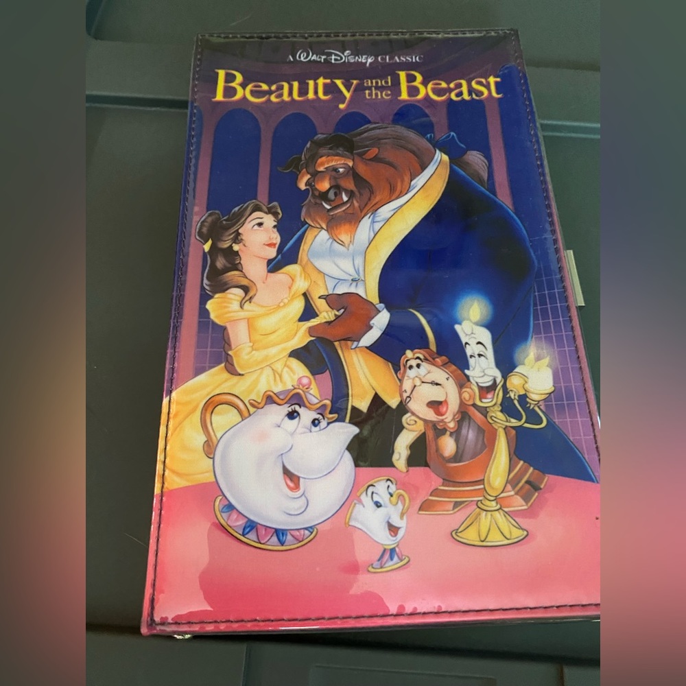 NWOT Beauty and the Beast Disney Store Clutch